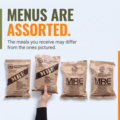 U.S. Military MRE Meals Ready-To-Eat Variety Pack