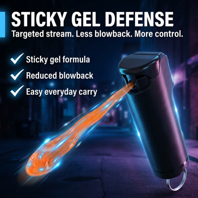 Streetwise Sticky Gel Pepper Spray - 0.5 oz