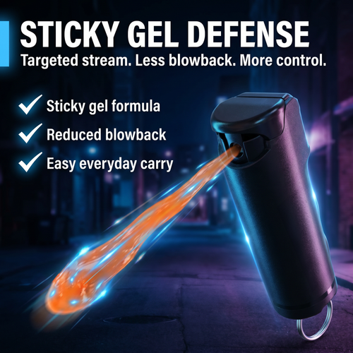 Streetwise Sticky Gel Pepper Spray - 0.5 oz
