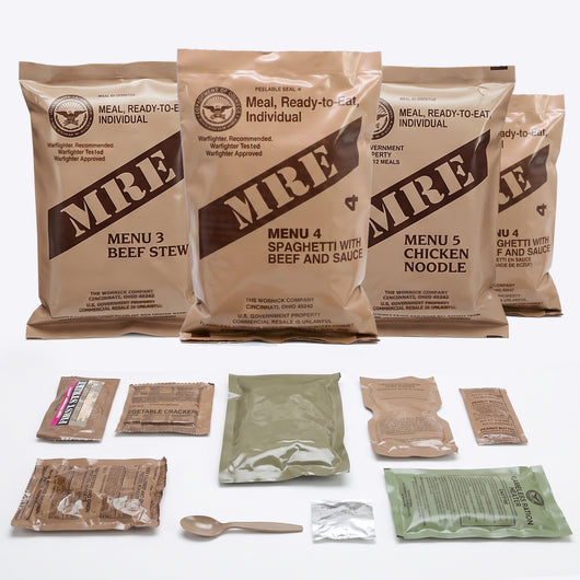 U.S. Military MRE Meals Ready-To-Eat Variety Pack