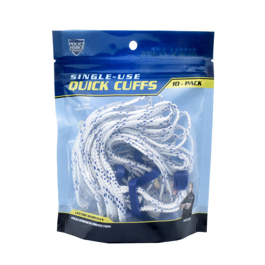 Police Force Single-Use Quick Cuffs – 10 Pack