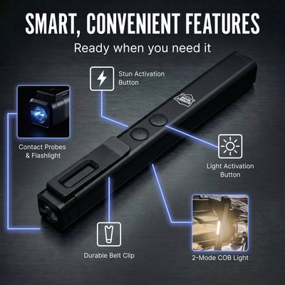 Streetwise Hot Rod Stun Gun – 50M Volt Rechargeable with Dual Light