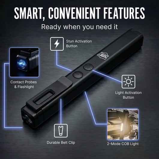 Streetwise Hot Rod Stun Gun – 50M Volt Rechargeable with Dual Light