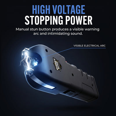 Tap Out – 85M Volt Stun Gun with Auto Stun Technology