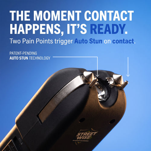 Tap Out – 85M Volt Stun Gun with Auto Stun Technology
