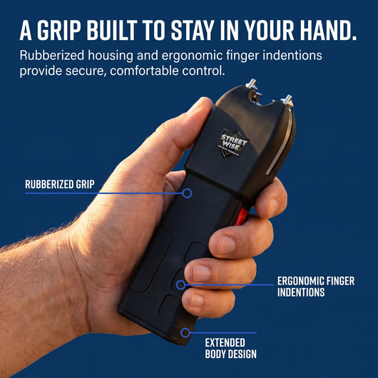 Tap Out – 85M Volt Stun Gun with Auto Stun Technology