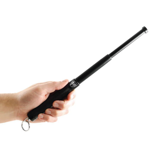 Police Force 12" Expandable Steel Baton w/ Keyring