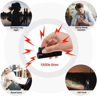 Streetwise Knight Light Alarm Flashlight – 130 dB Siren, 350-Lumen Rechargeable