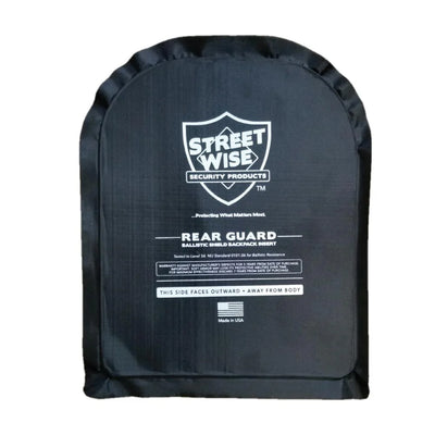 Streetwise Rear Guard Ballistic Shield Backpack Insert – Level IIIA, Made in USA