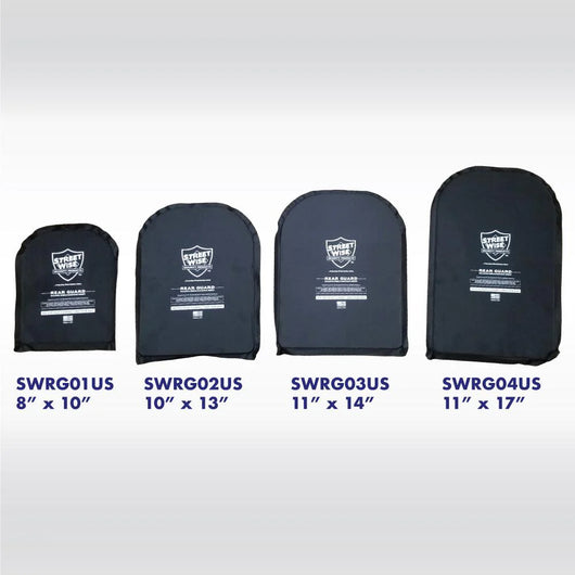 Streetwise Rear Guard Ballistic Shield Backpack Insert – Level IIIA, Made in USA