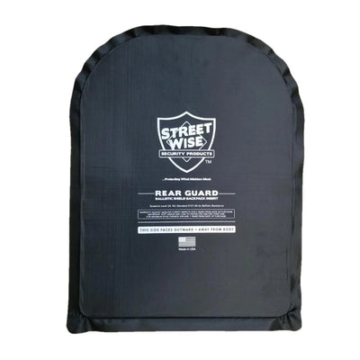 Streetwise Rear Guard Ballistic Shield Backpack Insert – Level IIIA, Made in USA