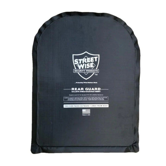 Streetwise Rear Guard Ballistic Shield Backpack Insert – Level IIIA, Made in USA