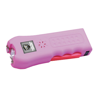 ladies choice pink stun gun with flashlight for women front angle