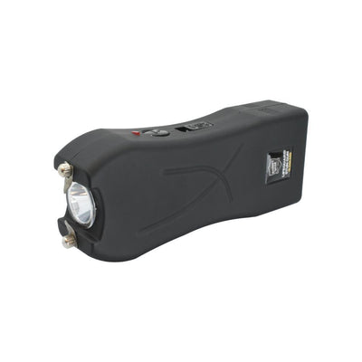 Streetwise black stun gun with LED light and prongs for self-defense