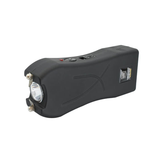 Streetwise black stun gun with LED light and prongs for self-defense