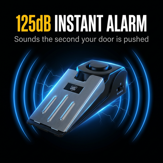 Streetwise Door Stop Alarm – 120 dB Portable Wedge