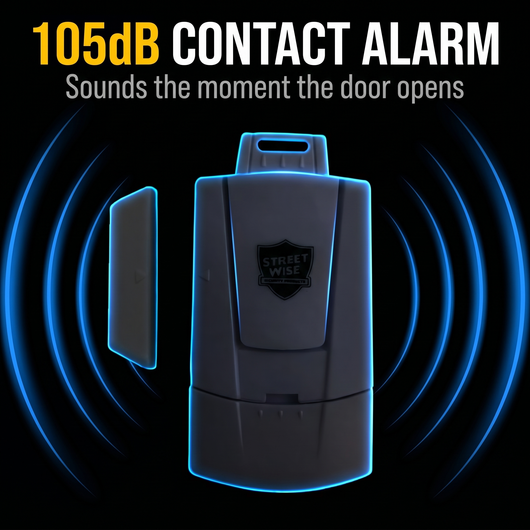 Streetwise Mini Window Alarm – 105 dB Magnetic Contact