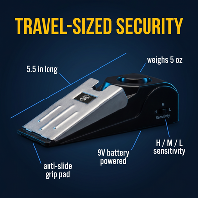 Streetwise Door Stop Alarm – 120 dB Portable Wedge