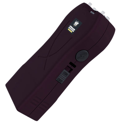 Streetwise black Lifeguard Auto Stun Gun side angle showing power switch and design