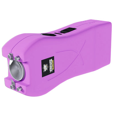 Streetwise light purple Lifeguard Auto Stun Gun angled close-up showing compact design