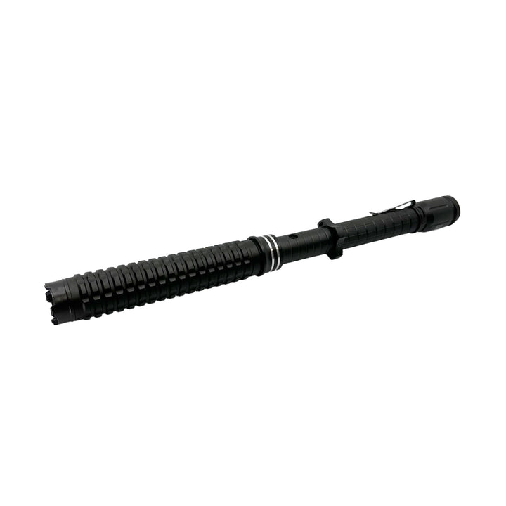 Streetwise stun baton compact design with ridged grip and durable black finish