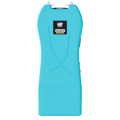 Streetwise teal Lifeguard Auto Stun Gun full front view with Streetwise Security logo