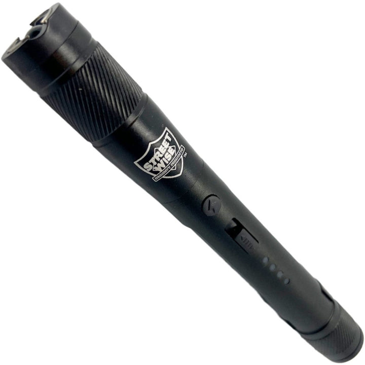 streetwise black flash light stun gun hero
