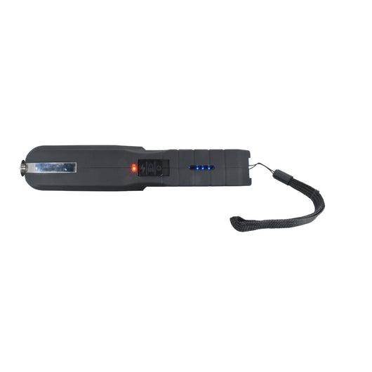 Streetwise rechargeable stun gun with LED indicator lights showing charge level